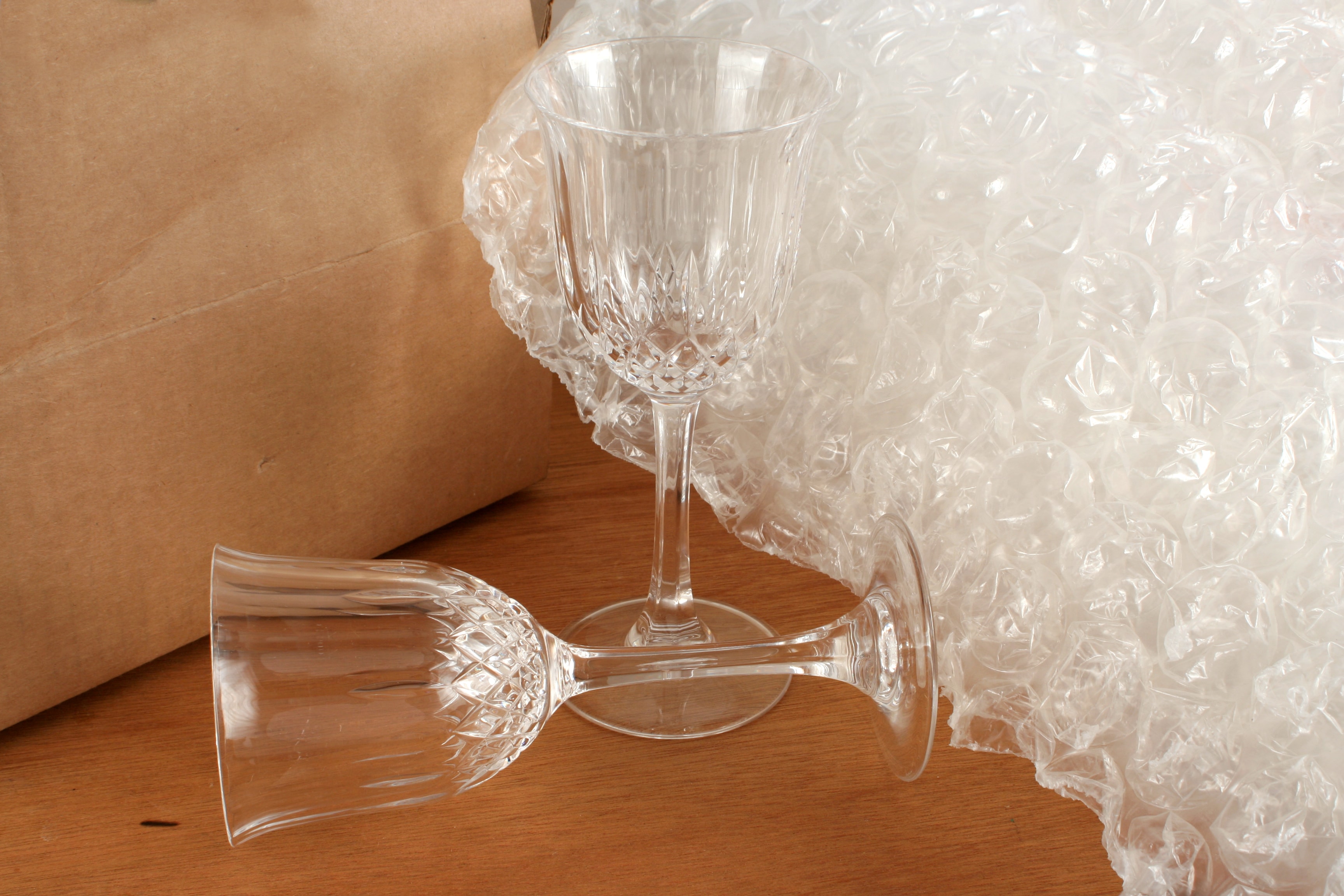 crystal wine glass