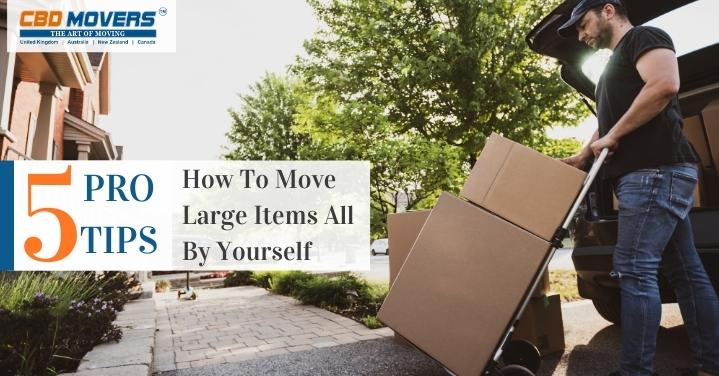 5 Pro Tips On How To Move Large Items All By Yourself