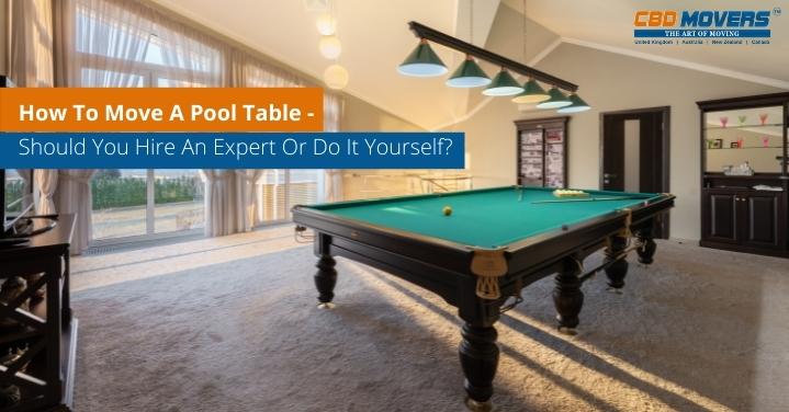pool tables Movers London
